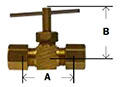 Compression x Compression Needle Valve Diagram